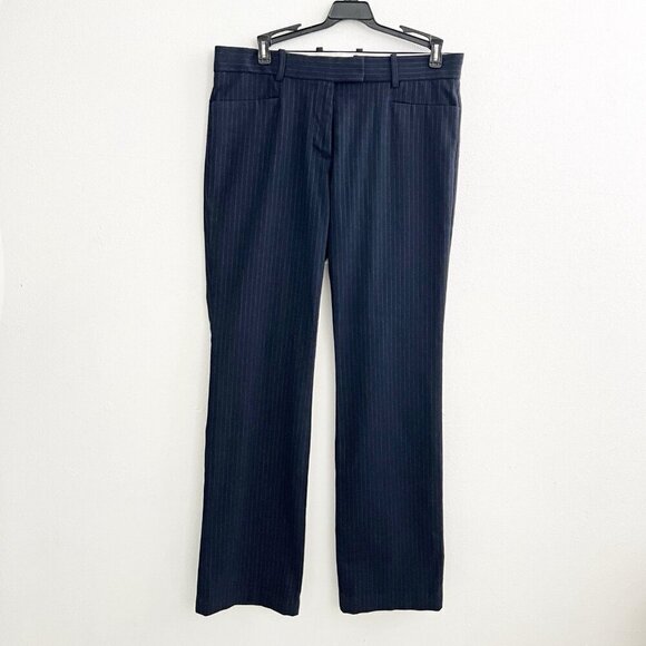 Gap Modern Boot Pants 4R Blue Pinstripe Slacks Trousers NWOT - Picture 3 of 8